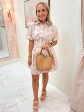 French Floral Shirt Dress