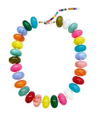 Bailey Chunky Beaded Necklace- Multi