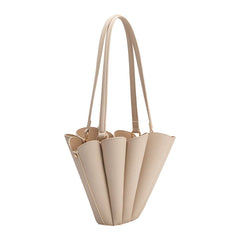 Shellie Bone Vegan Leather Shoulder Bag