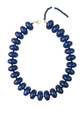 Bailey Chunky Beaded Necklace- Navy