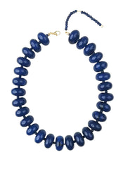 Bailey Chunky Beaded Necklace- Navy