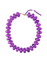 Bailey Chunky Beaded Necklace- Purple