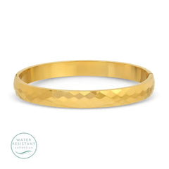 Textured Hinged Bangle