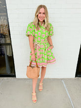 Fiona Floral Print Mini Dress