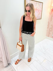 JBD Stripe Barrel Jean with Seams