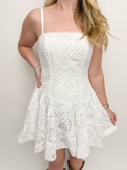 Giada Eyelet Mini Dress