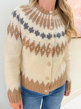 Ski Pattern Knitted Cardigan