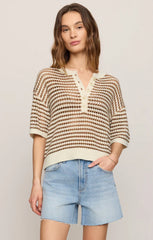 ZS Kylo Striped Polo Sweater