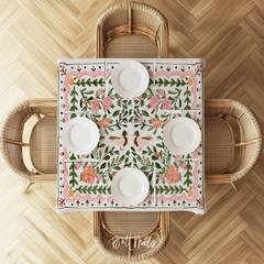 Walk in the Park Square Tablecloth