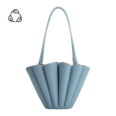 Shellie Blue Vegan Leather Shoulder Bag