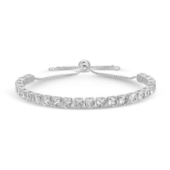 Pulley Tennis Bracelet Silver