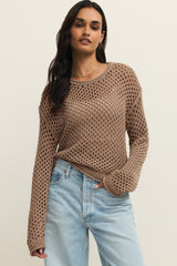 ZS Cala Shimmer Crochet Sweater
