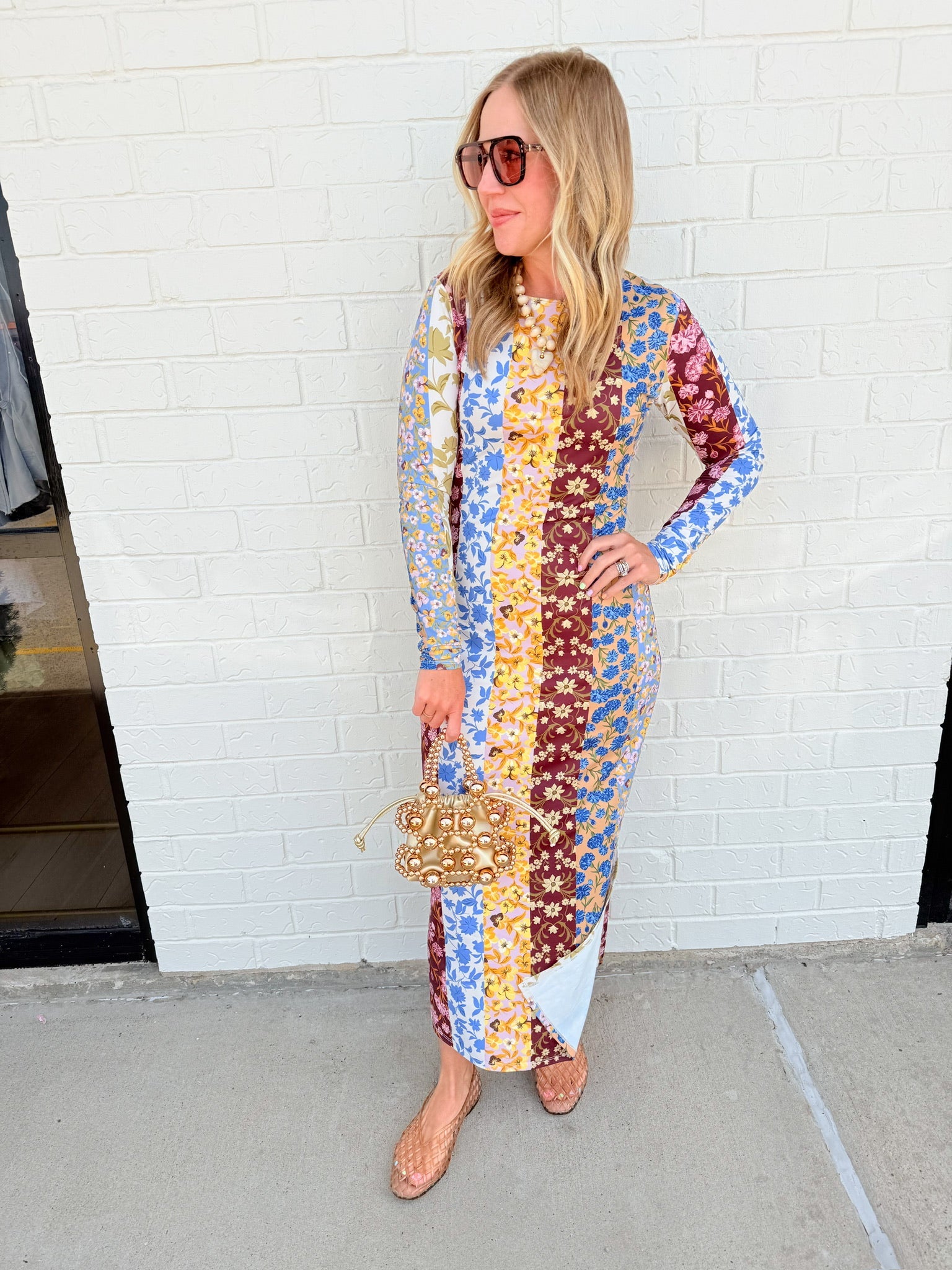 Dorit Dress Golden Bouquet