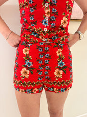 Zoie Floral Mini Shorts