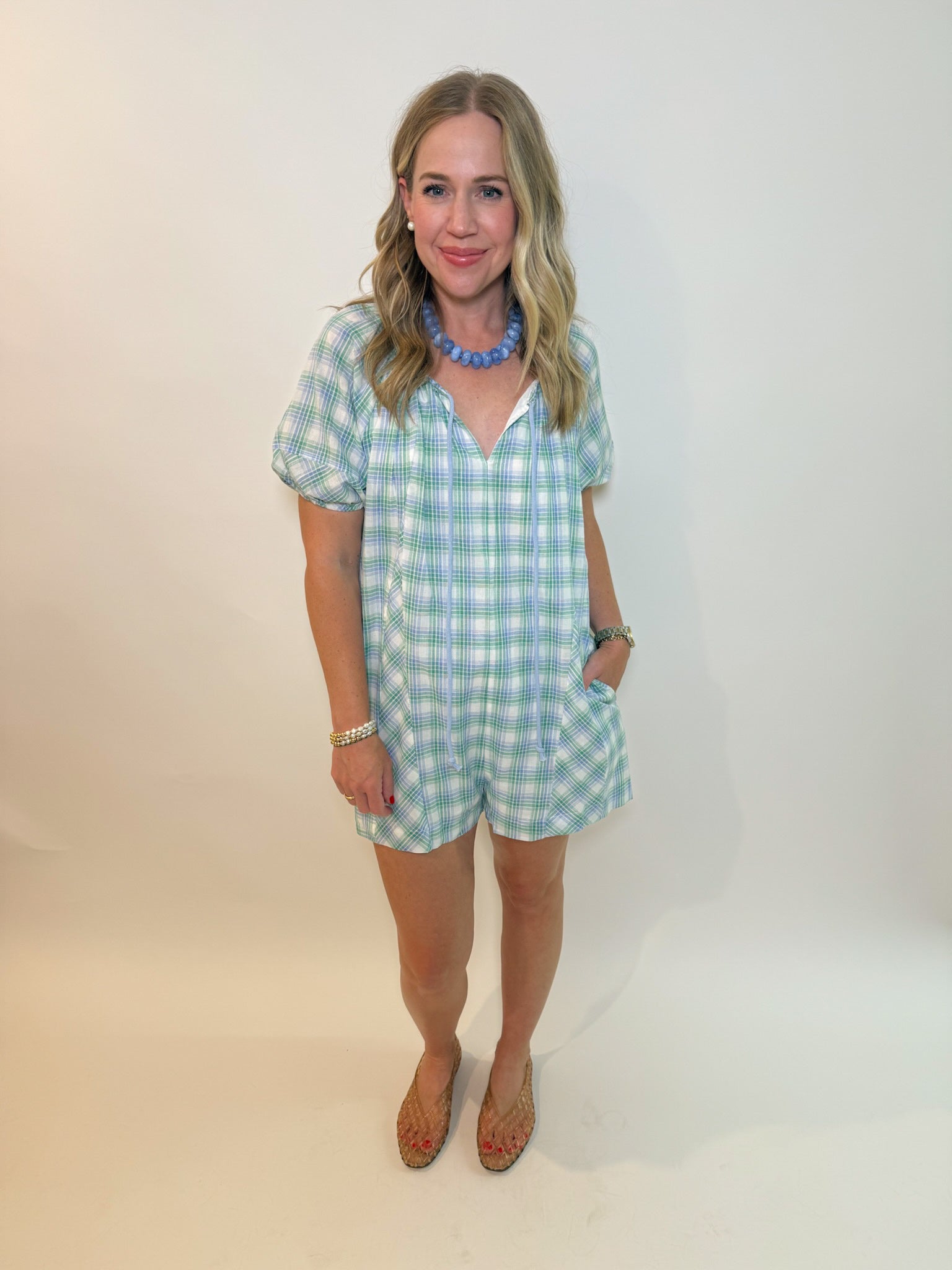 Charlotte Plaid Romper