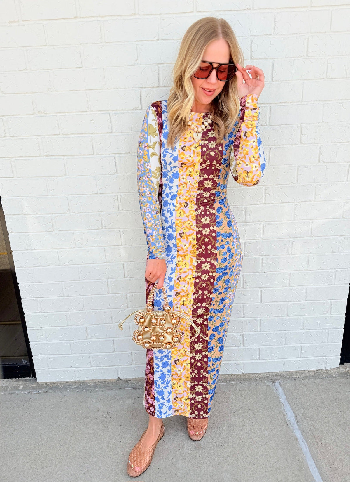 Dorit Dress Golden Bouquet