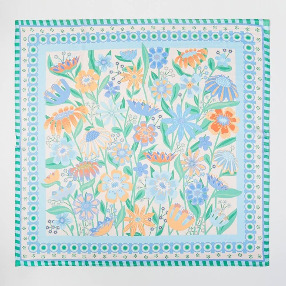 Assorted Flower Print Bandana Scarf