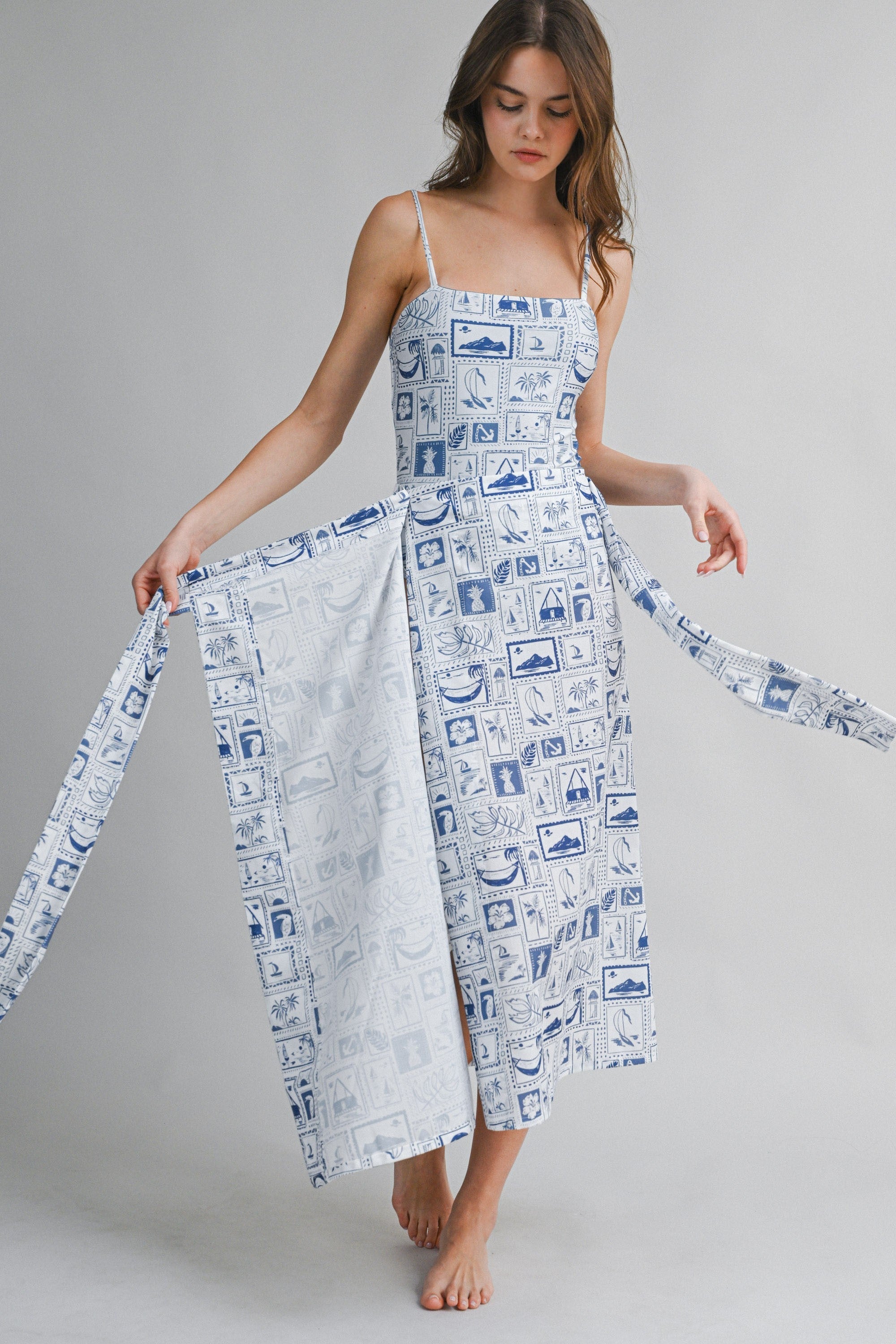 Oceana Swimsuit & Cover Up Skirt Set