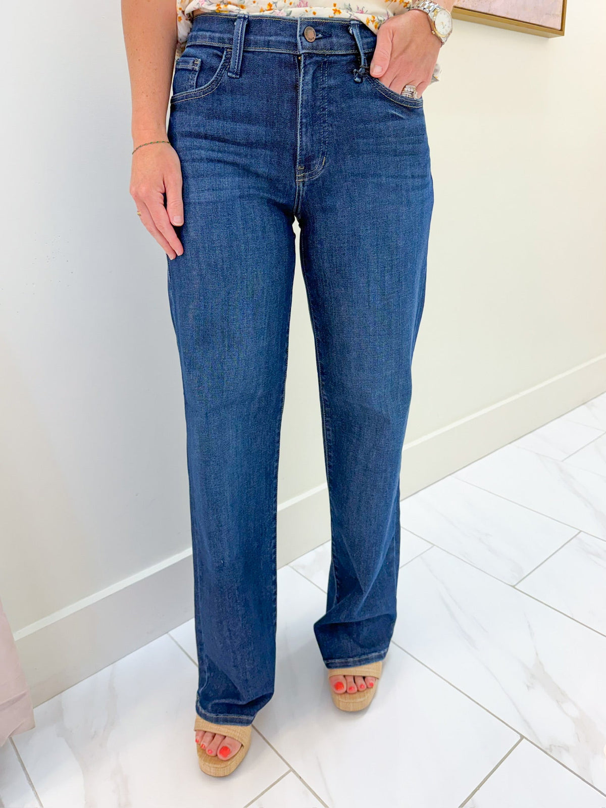 JBD Loose Straight Dark Denim