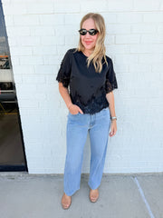 Black Lace Blouse