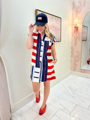 Tucker Dress Maritime Stripe