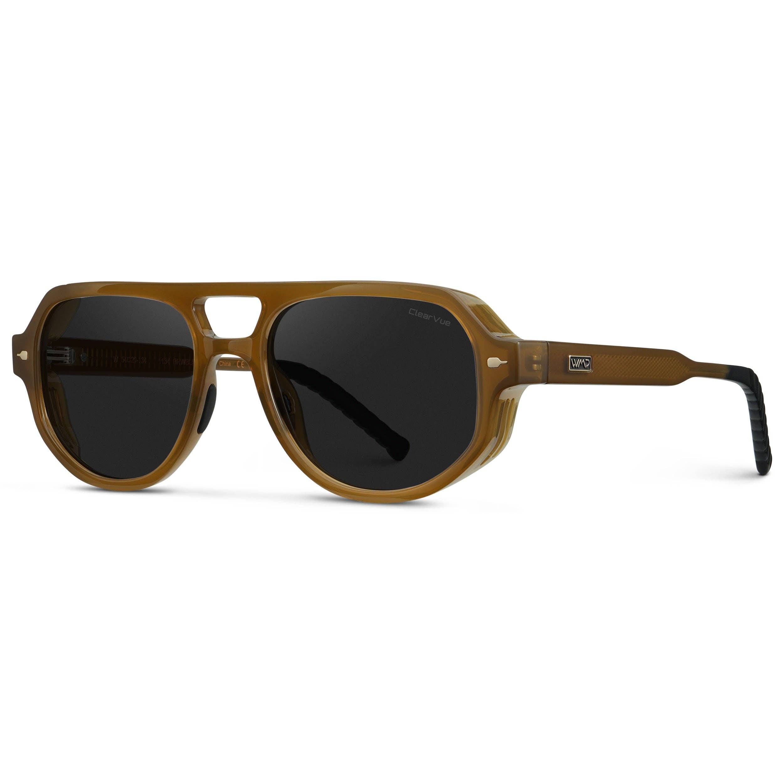 Clay - Double Bridge Aviator Polarized Sunglasses