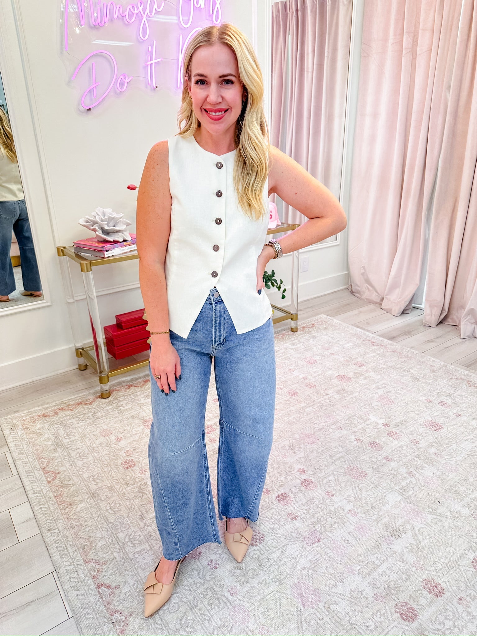 JBD Barrel Jean With Seams