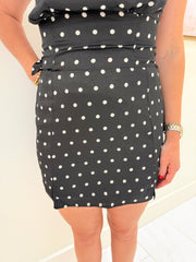 Cava Polka Dot Halter & Skirt Set