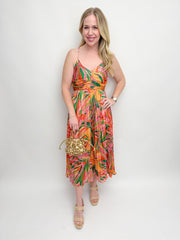 Sunset Ridge Pleated Midi Dress