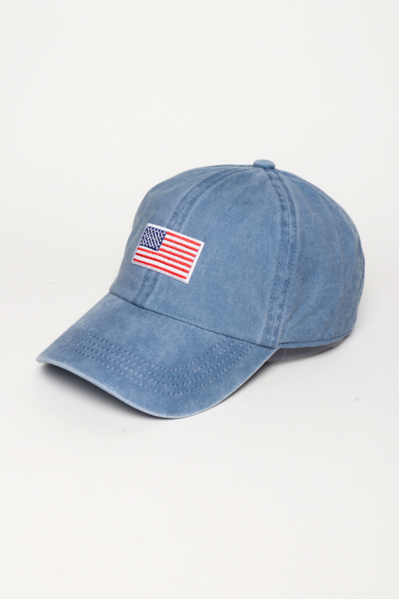 American Flag Embroidery Baseball Cap