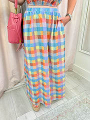 Lilly Plaid Midi Skirt