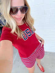 Striped Lounge Short