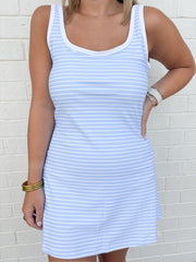 The Renee Dress Rain Stripe