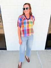 Harbor Plaid Frances Top