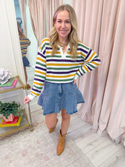 Melany Denim Mini Skirt