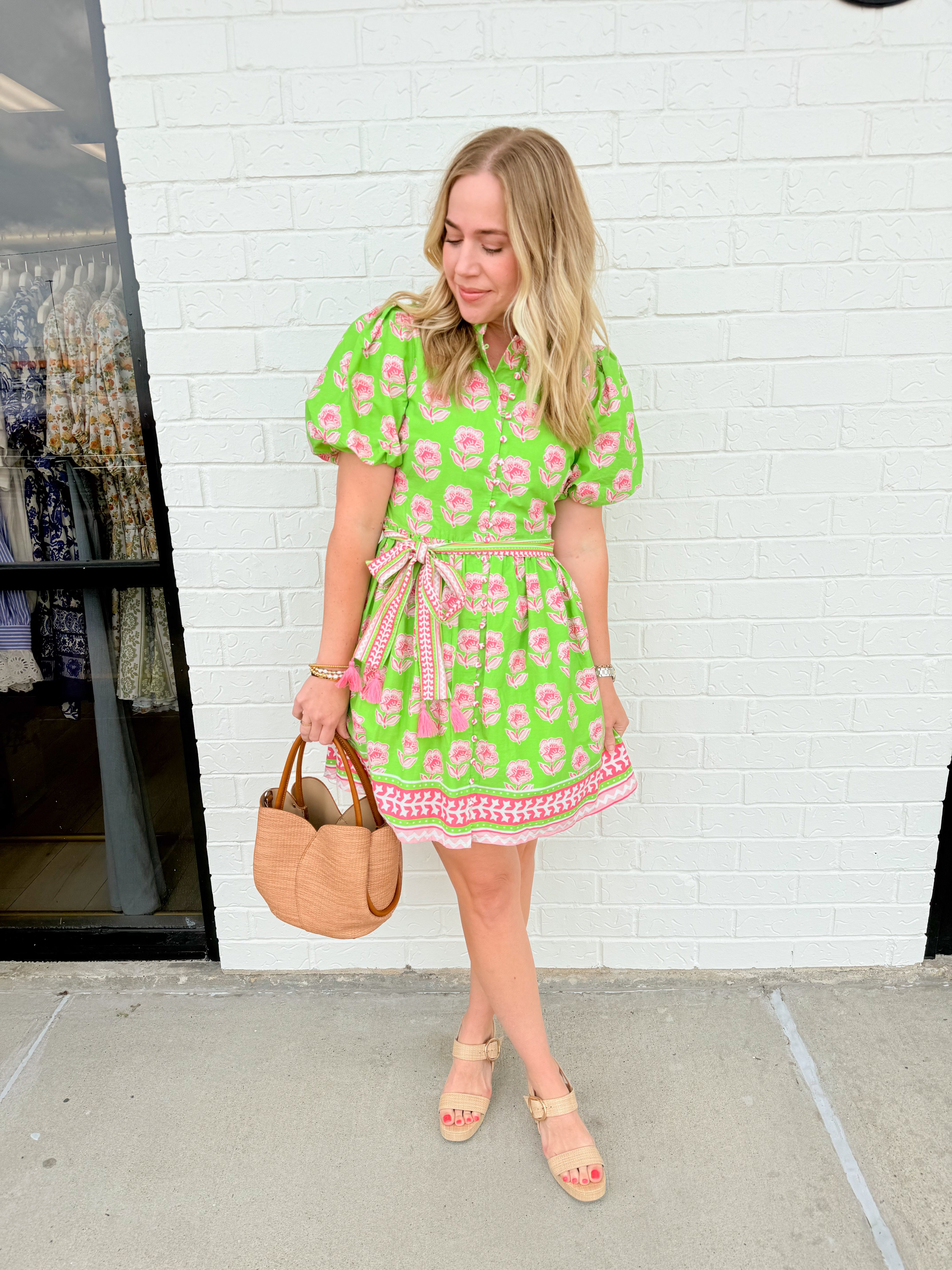 Fiona Floral Print Mini Dress
