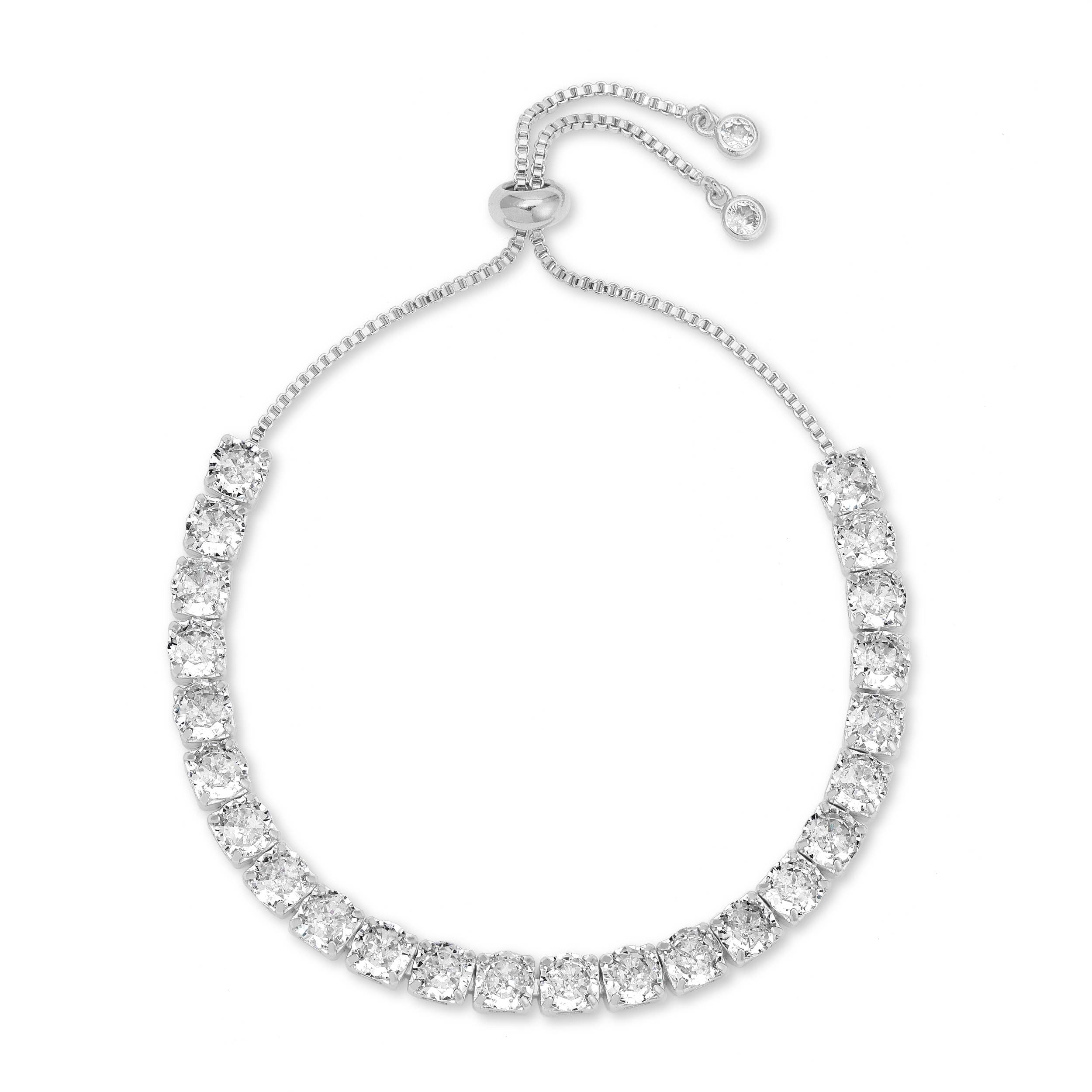 Pulley Tennis Bracelet Silver