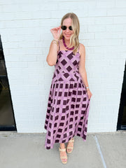 Fall Basketweave Maxi Dress