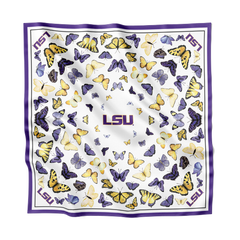 LSU Square Silk Scarf