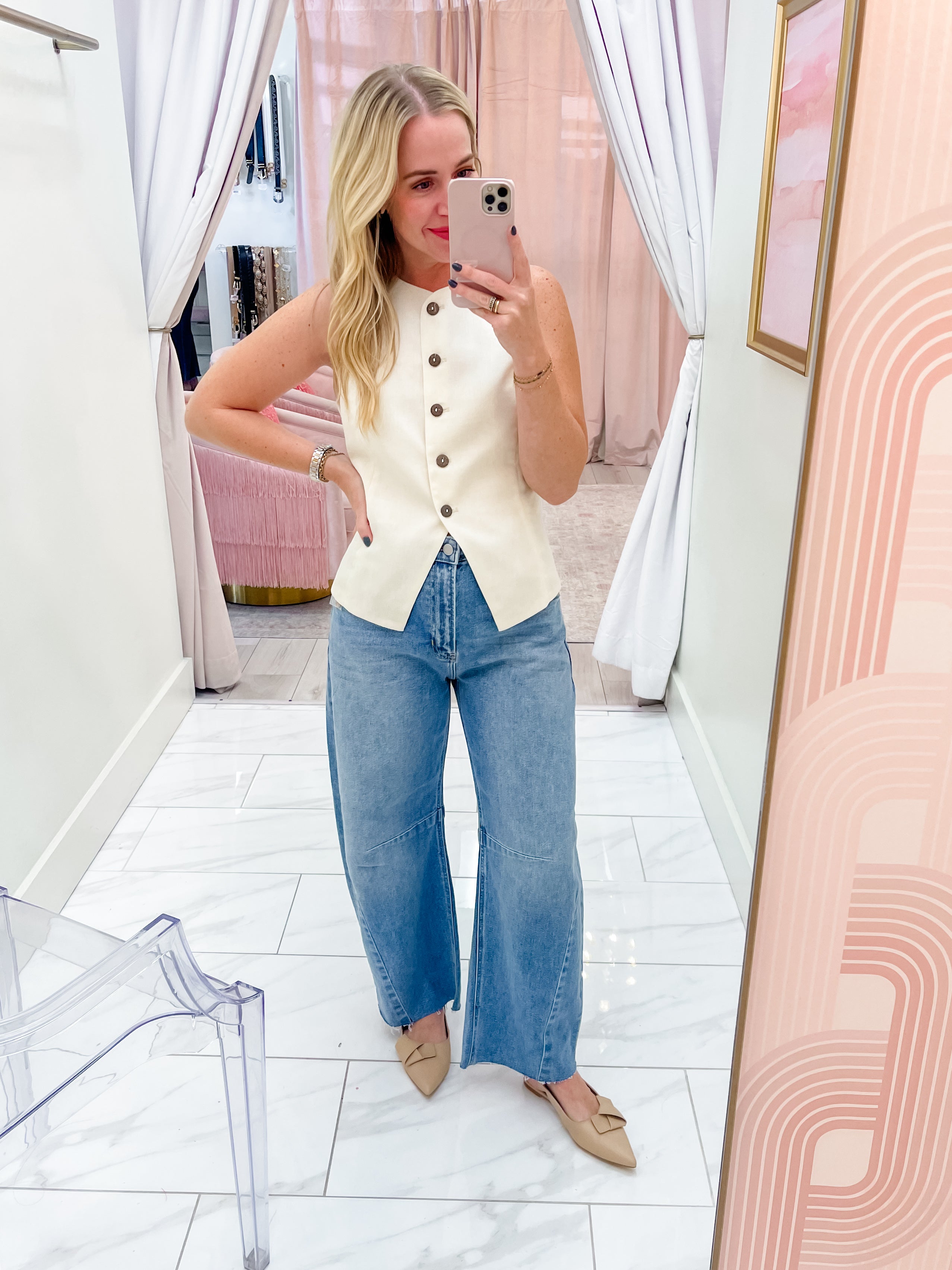 JBD Barrel Jean With Seams