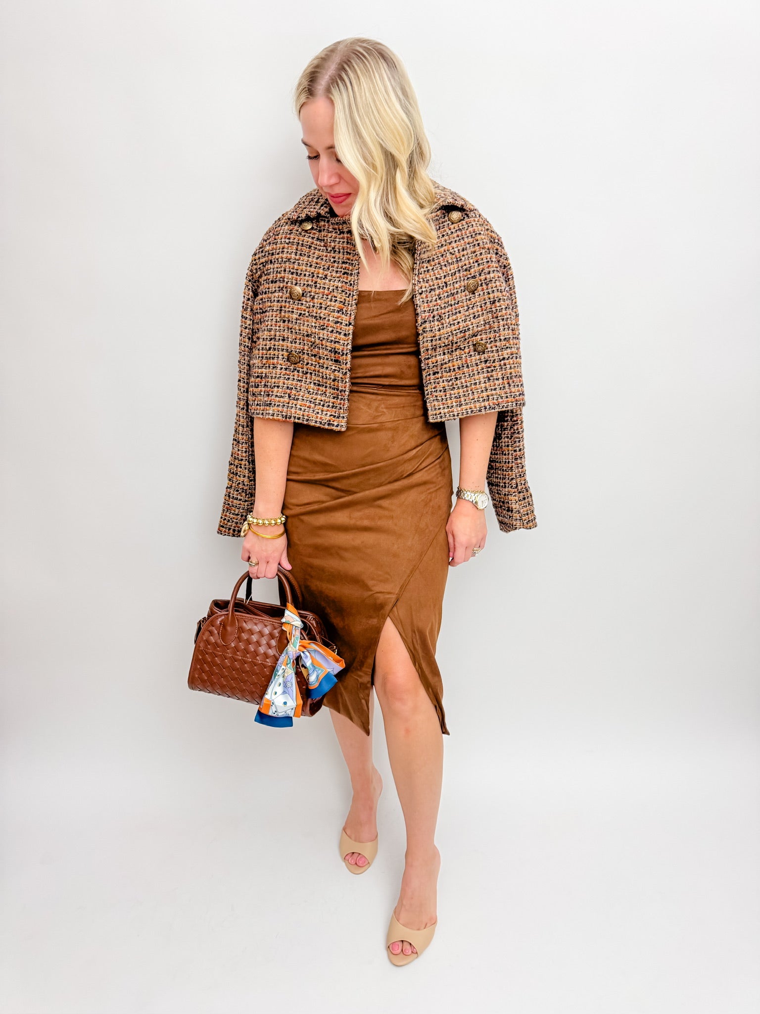 Milo Suede Midi Dress