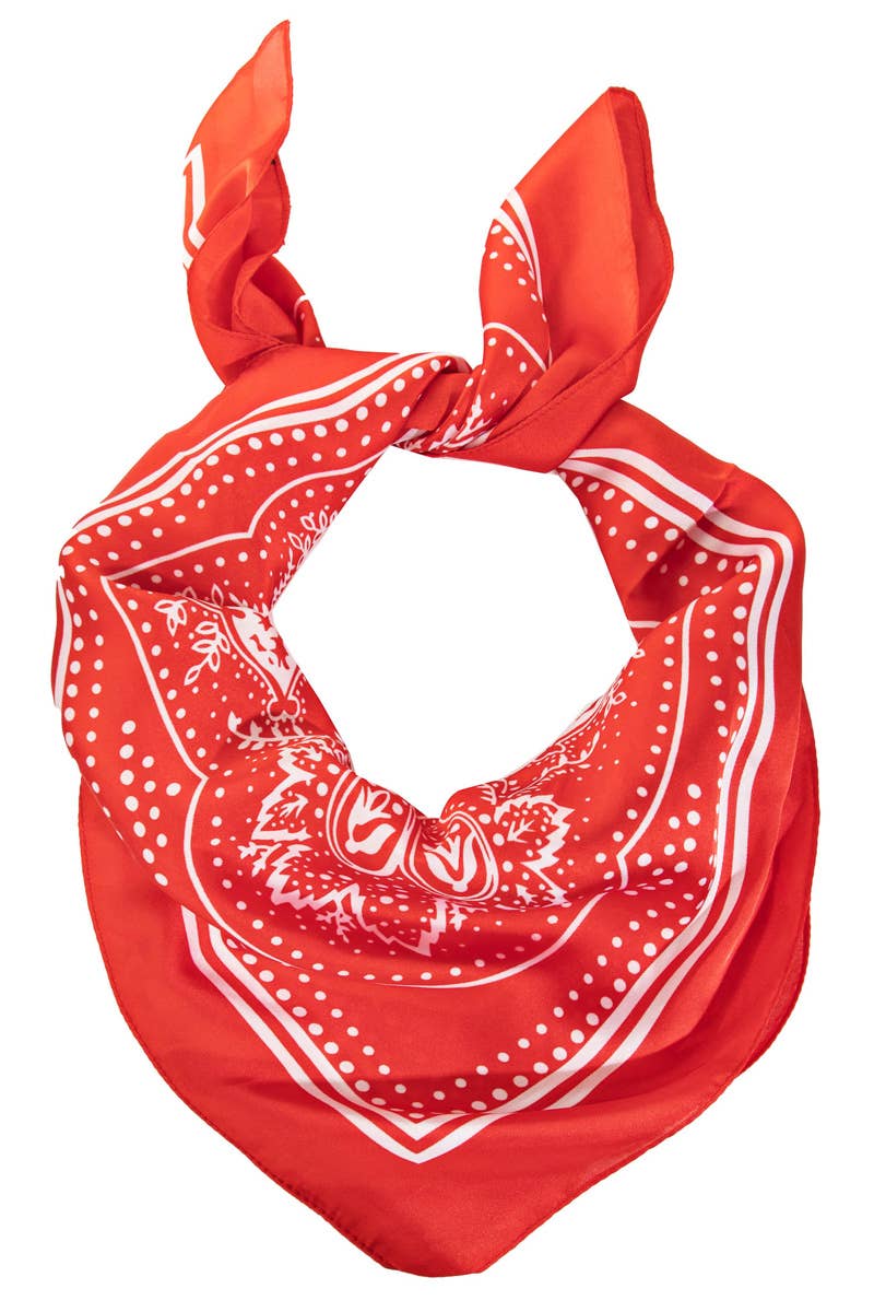 Light Paisley Design Bandana Scarf