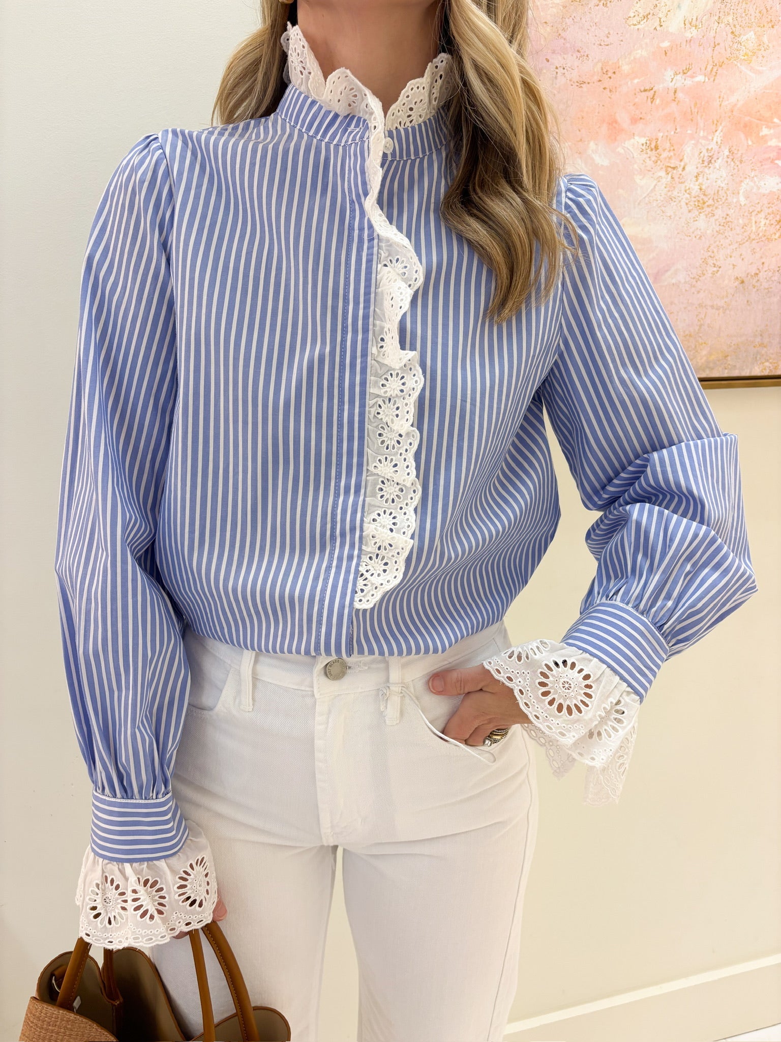 Eloise Lace Collar Top