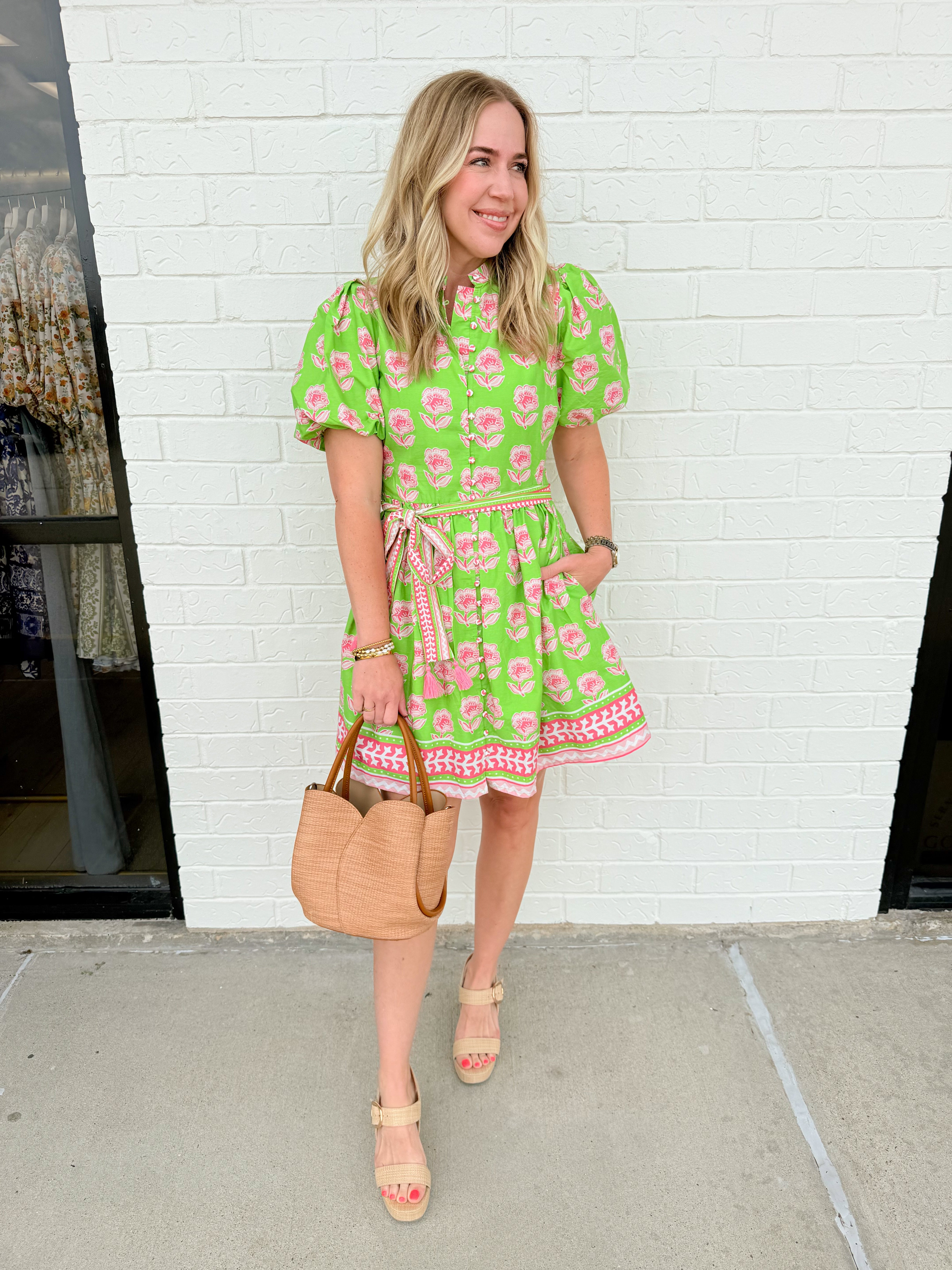 Fiona Floral Print Mini Dress
