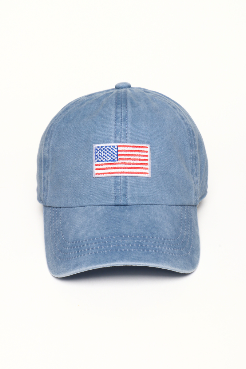 American Flag Embroidery Baseball Cap