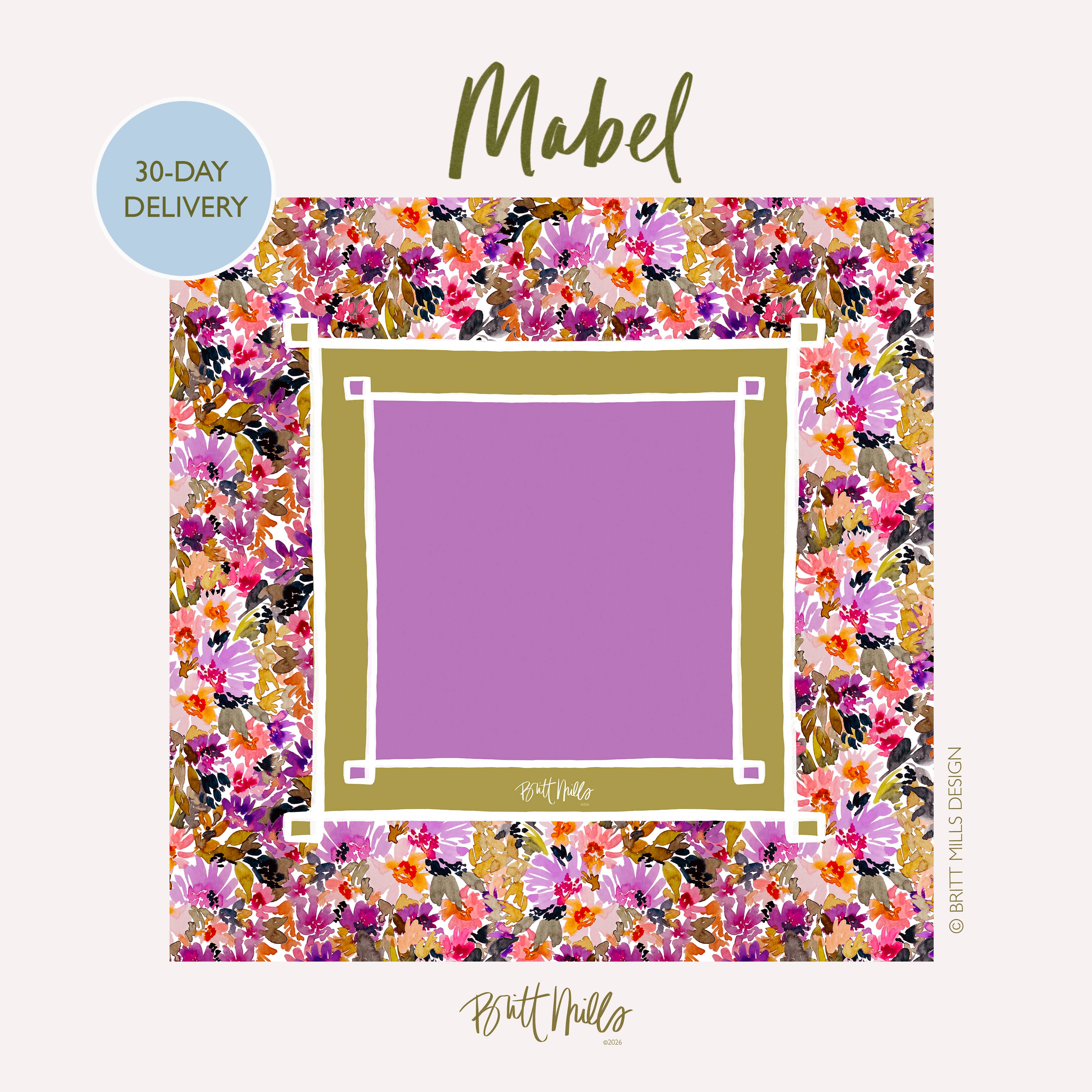 Britt Mills Mahjong Mat