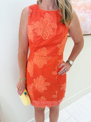 Garden Gate Textured Cocktail Dress