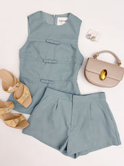 Bryce Bow Trimmed Top