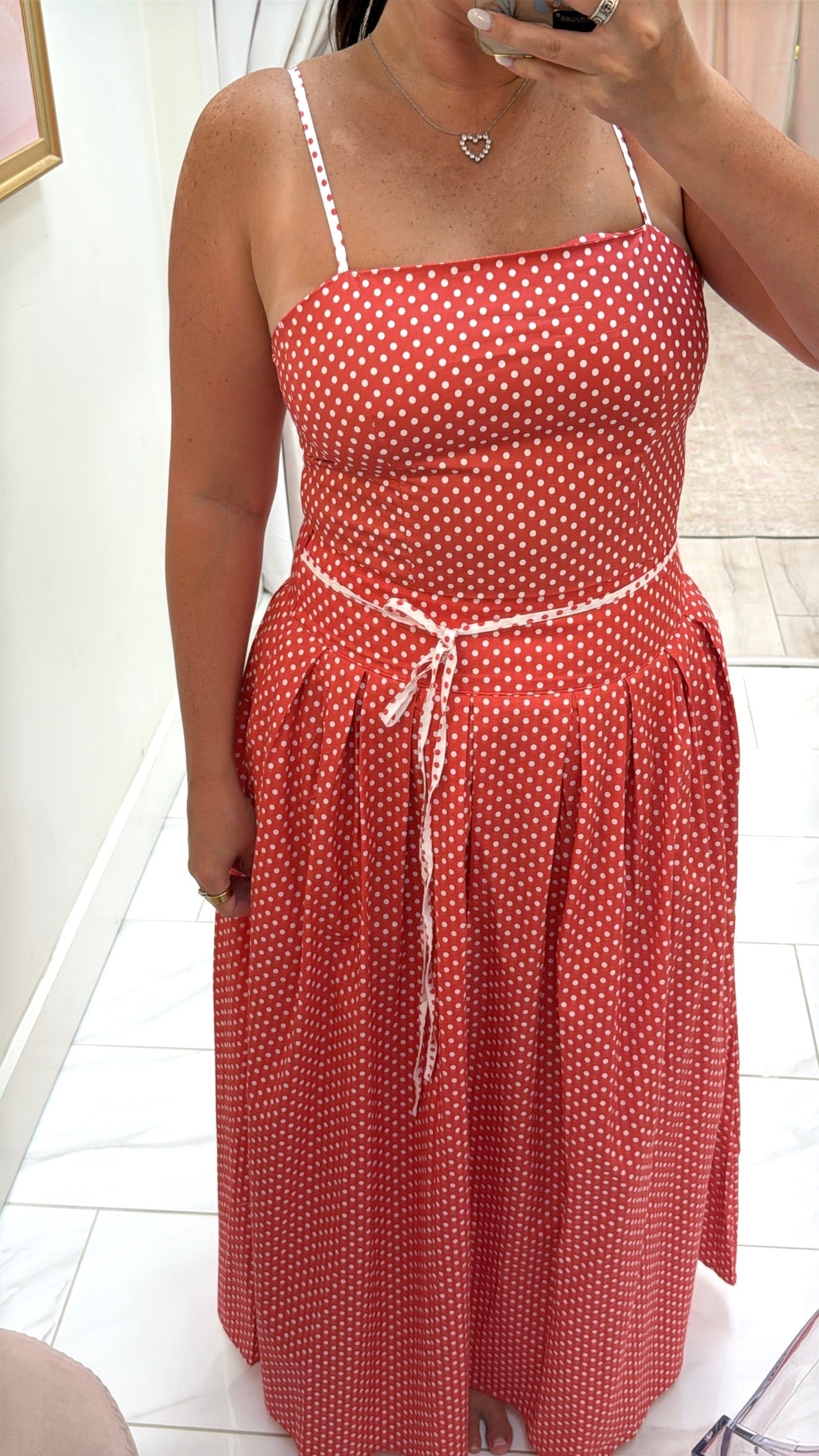 Peyton Polka Dot Maxi Skirt