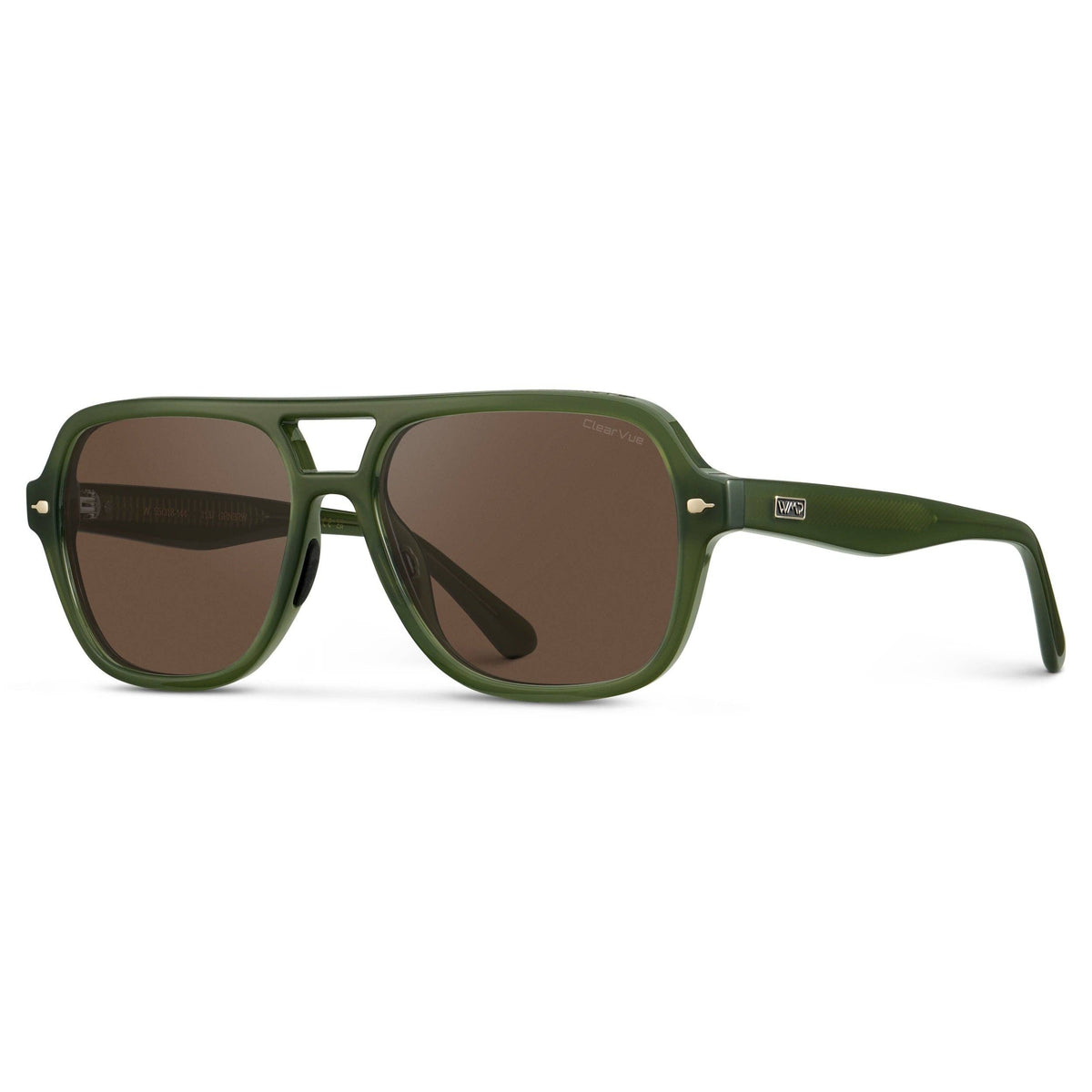 Rally - Women's Double Bridge Aviator Sport Sunglasses